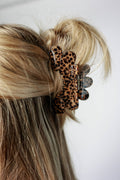 The Scalloped Hair Clip | Leopard